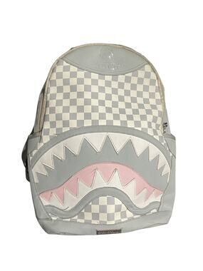 Sprayground Backpack Limited Edition The Journey Begin No 613 White Pink Shark